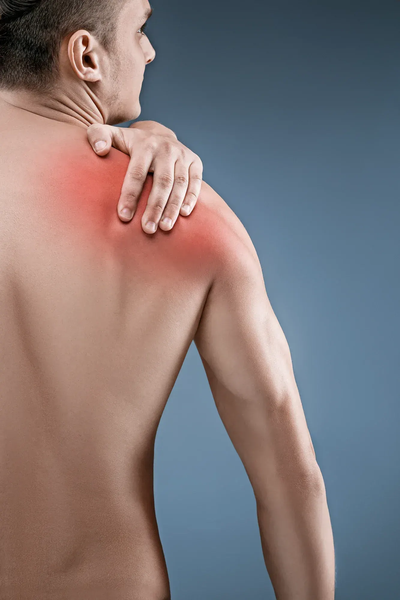 Spinal alignment and shoulder connection diagram at Roots Chiropractic and Wellness